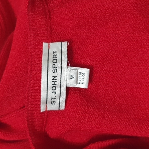 ST JOHN SPORT Blended Wool Ribbed Cardigan - Picture 4 of 8